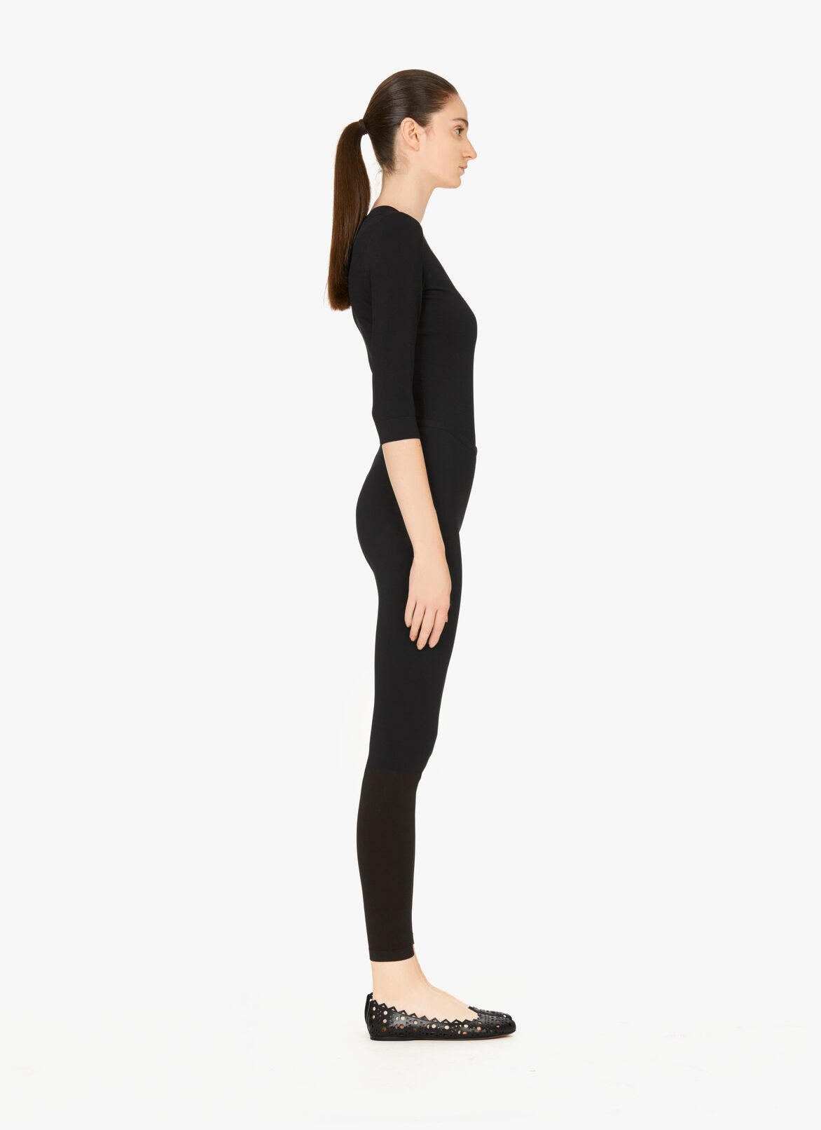 BALLERINA  ALAÏA BLACK BALLERINA